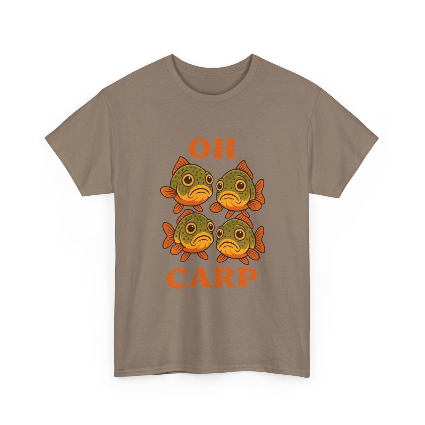 Oh Carp Funny Fishing Graphic T Shirt ADULT NEW