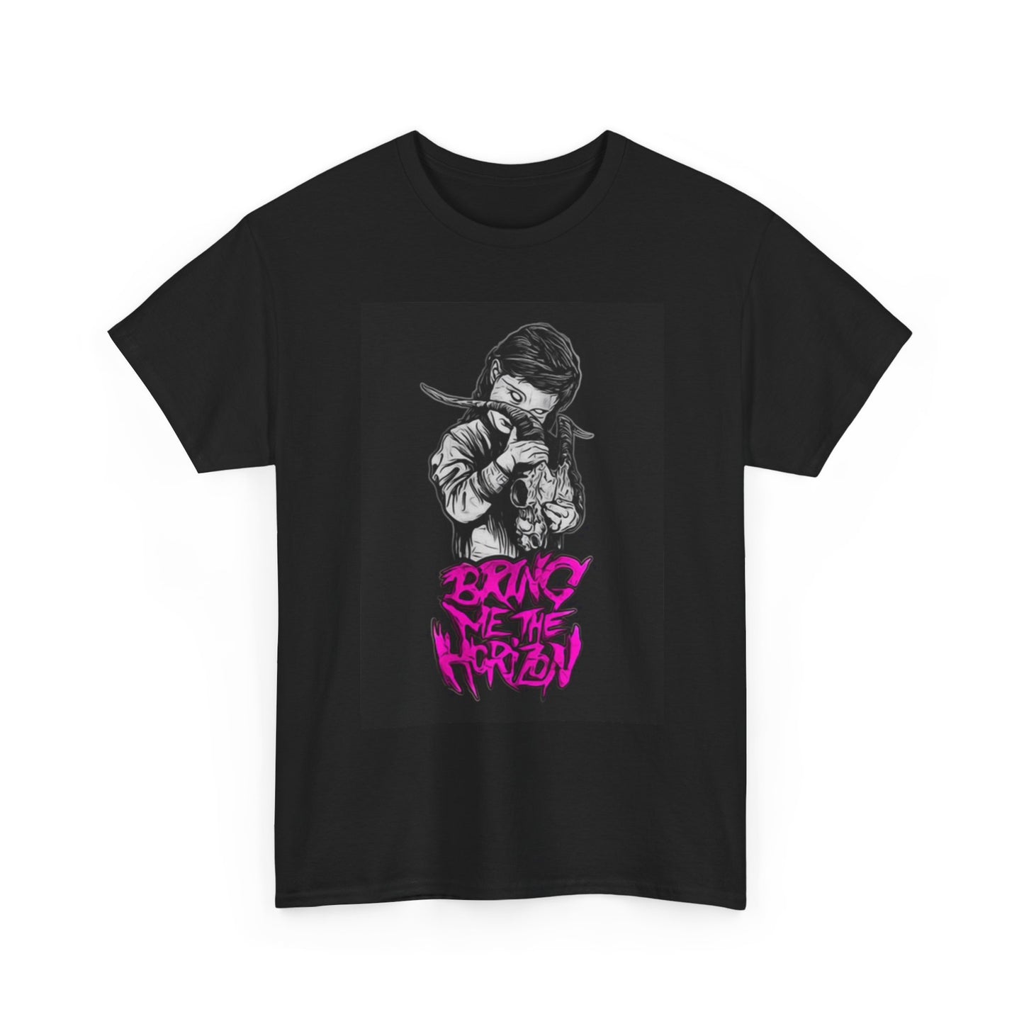 Bring Me The Horizon Graphic T Shirt Vintage Punk Rock Unisex Heavy Cotton Tee