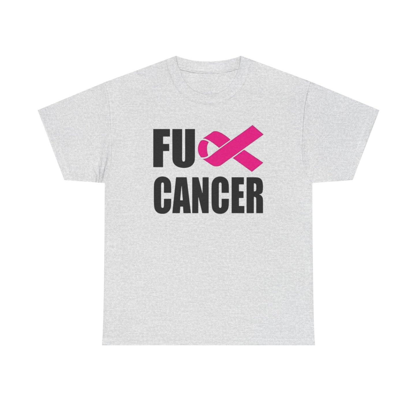 FU Cancer Graphic T Shirt Cancer Awareness Unisex Heavy Cotton Tee
