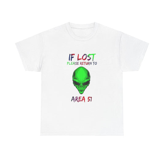 Return To Area 51 Alien Graphic T Shirt NEW Adult Unisex Heavy Cotton Tee