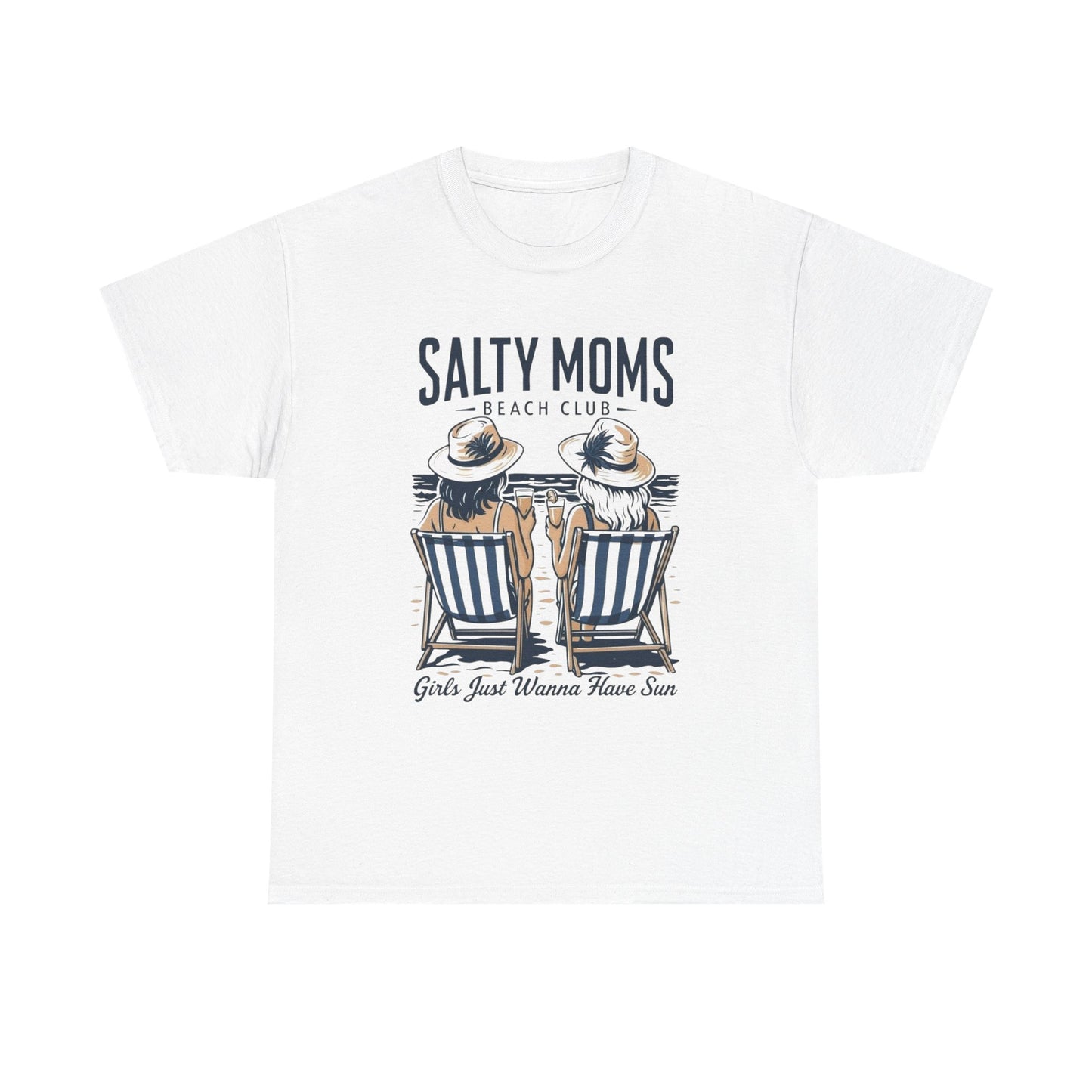 Salty Moms Beach Club Graphic T Shirt NEW ADULT
