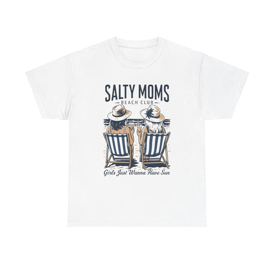 Salty Moms Beach Club Graphic T Shirt NEW ADULT