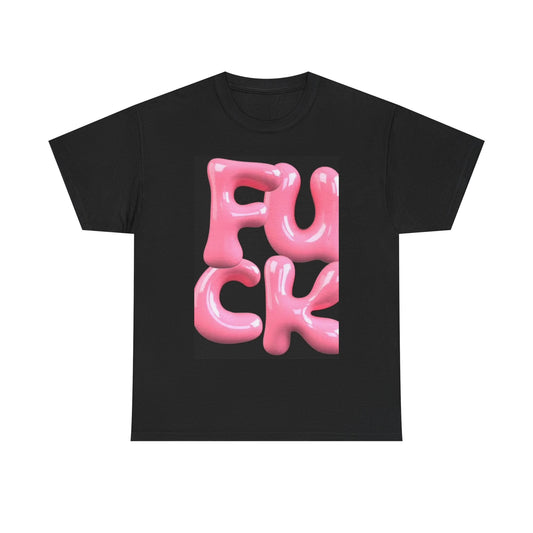 FU Funny Balloon Neon Shirt Graphic Miami Unisex Heavy Cotton Tee