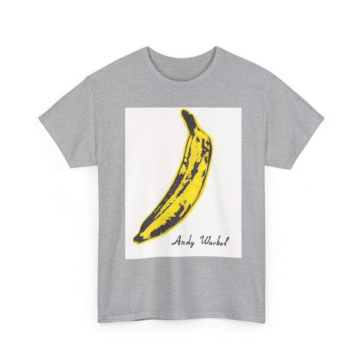 Andy Warhol T Shirt Vintage Art Poster Retro 80s Unisex Heavy Cotton Banana