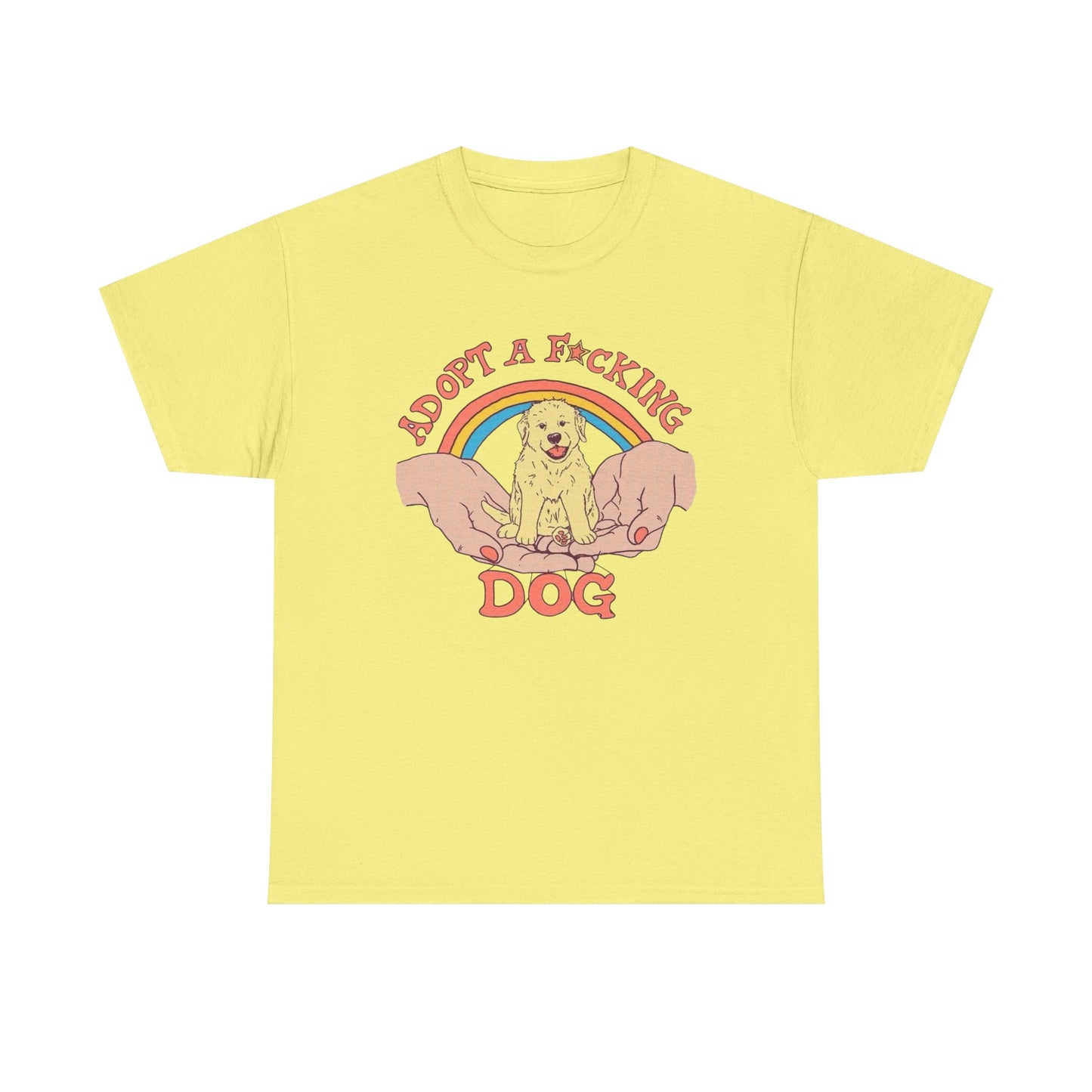 Adopt A Dog Graphic T Shirt NEW Adult Tee
