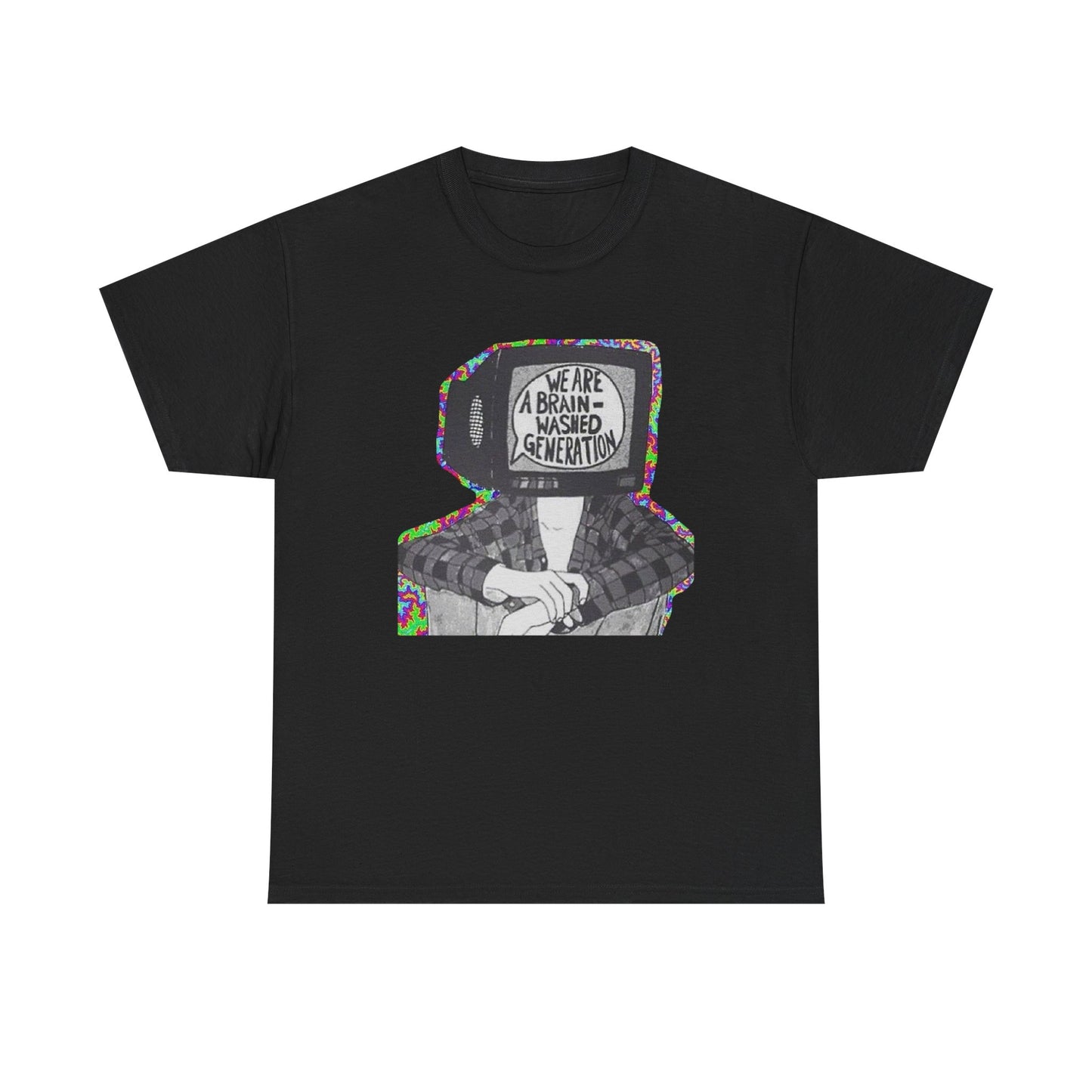 Brain Washed Generation Graphic T-Shirt Cotton Tee New Gift Vintage
