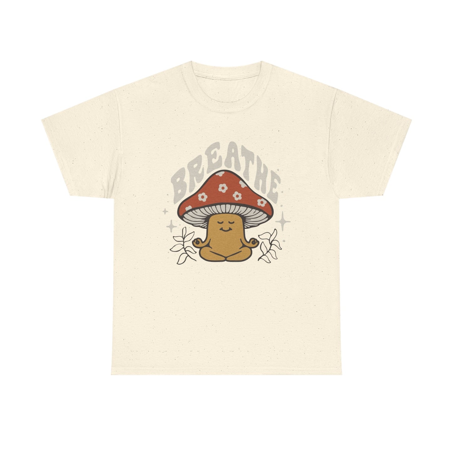 Breathe Mushrooms Graphic T Shirt NEW ADULT Unisex Heavy Cotton Tee