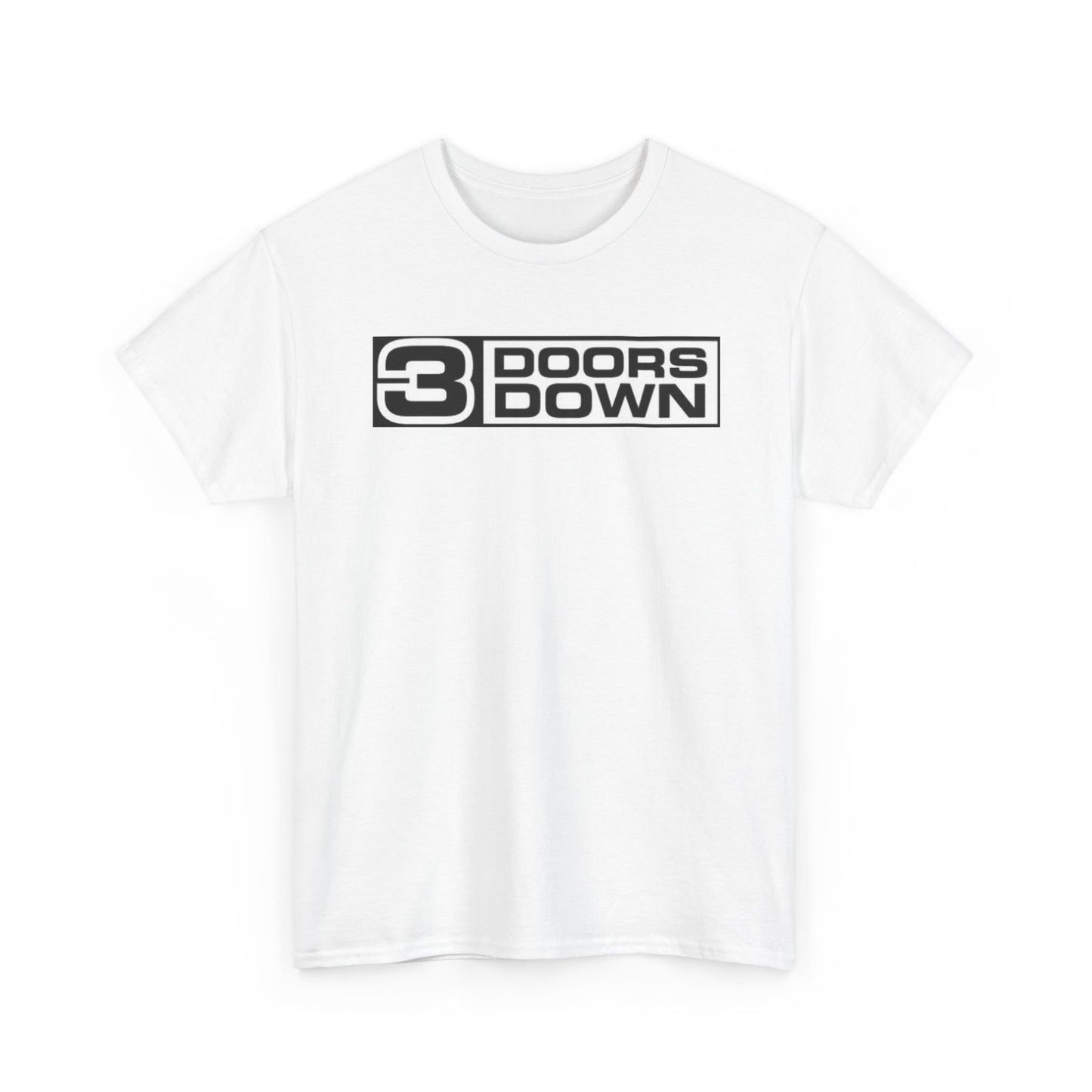 Three Doors Down Tshirt Logo Retro Rock Band 90s Unisex Heavy Cotton Tee
