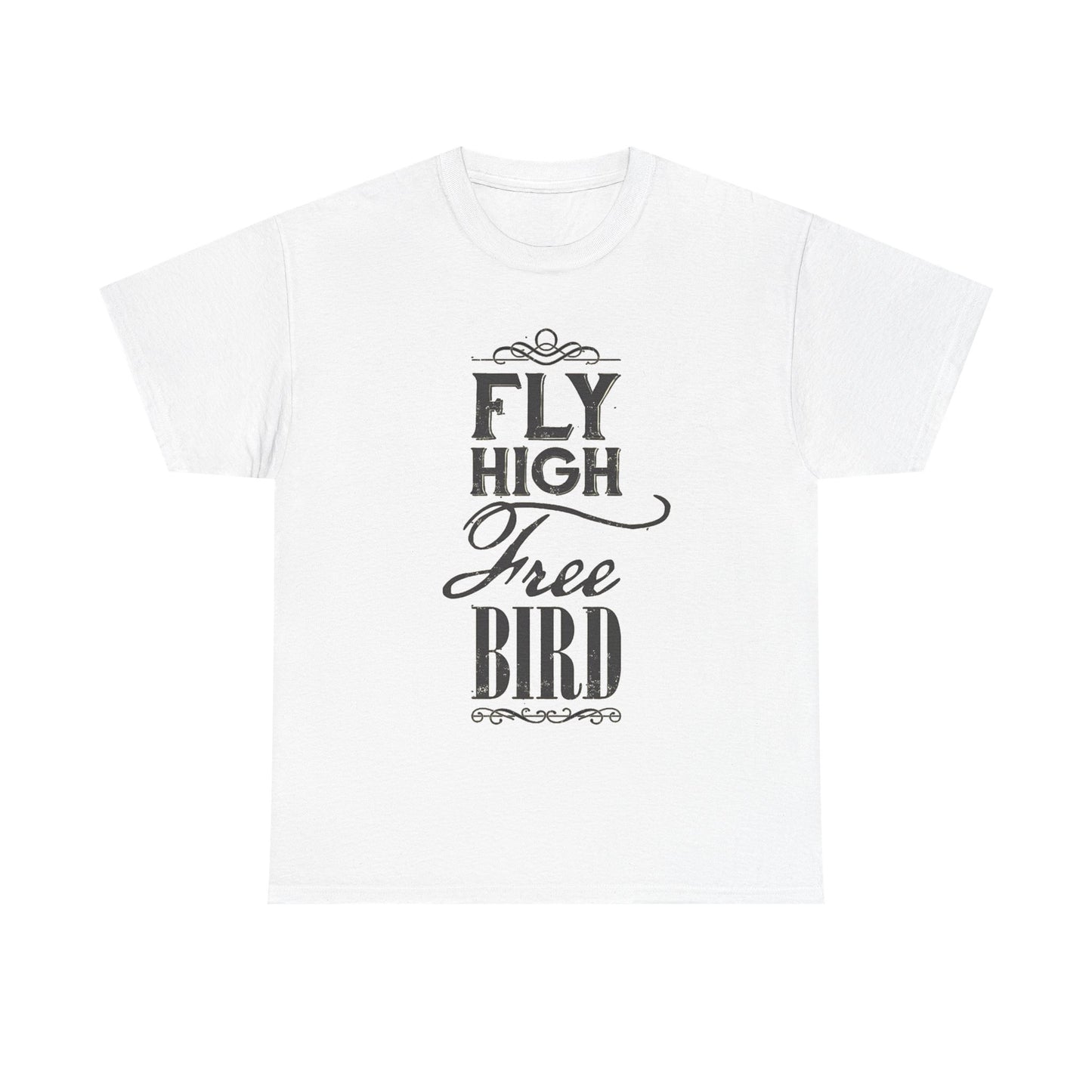 Lynard Skynard Tshirt Free Bird Vintage Military green retro Unisex Heavy Cotton