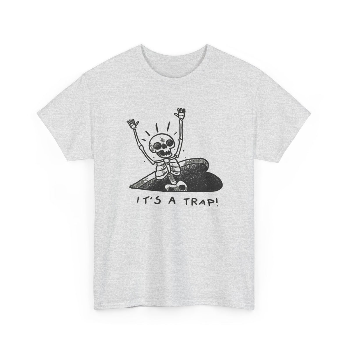 Love Is A Trap Graphic Skeleton It's a Trap T-Shirt Men's Tee