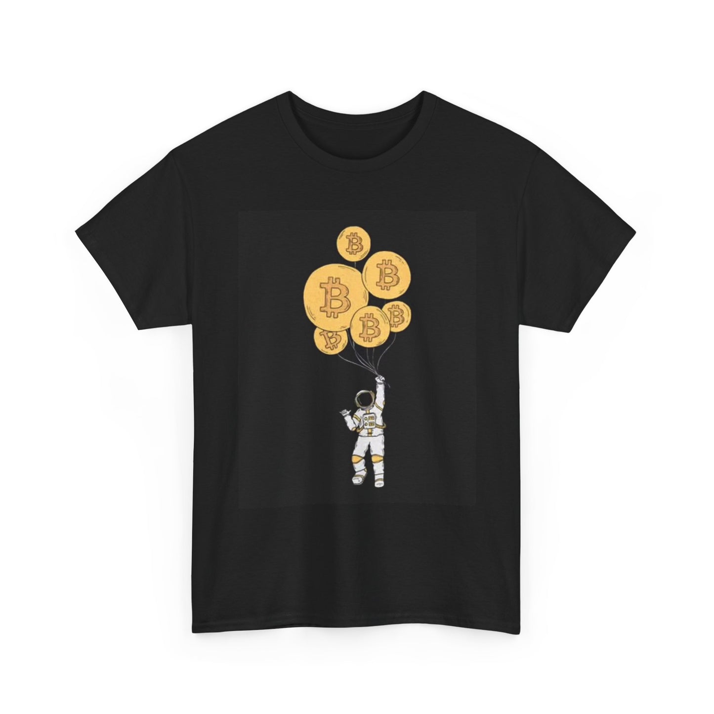Bitcoin Astronaut To The Moon Crypto Unisex Heavy Cotton Tee