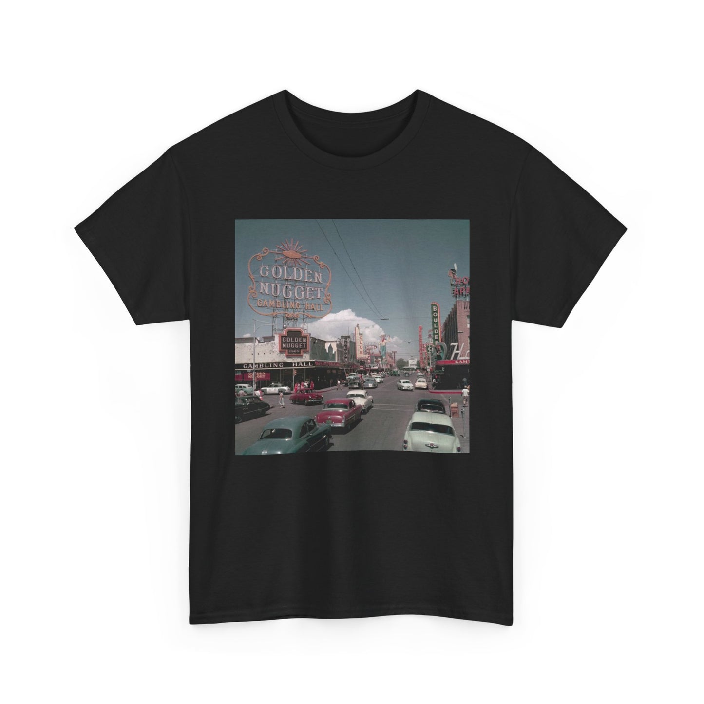 Old Las Vegas Tshirt Vintage Strip Retro Photo Nostalgia Unisex Golden Nugget