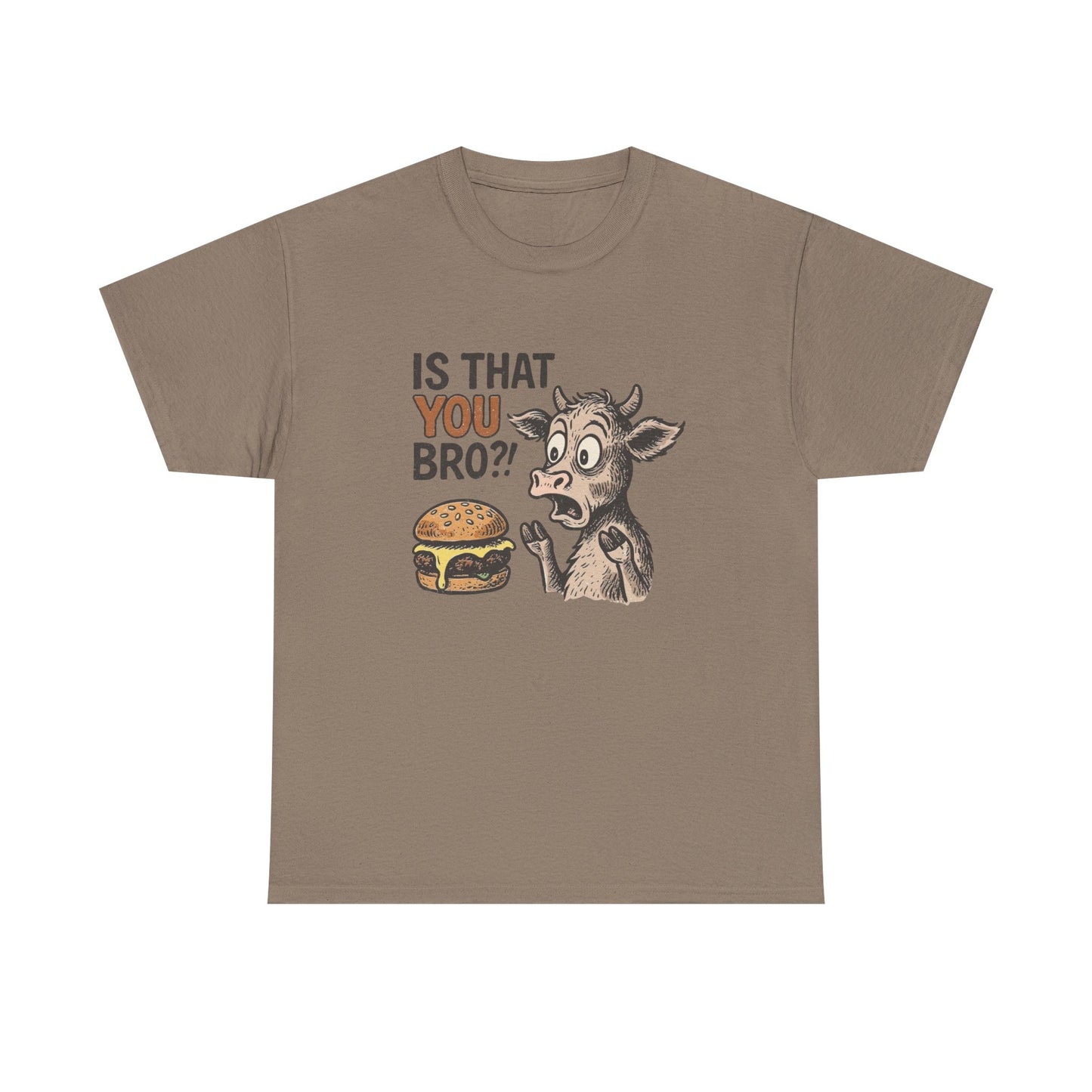 Is That You Bro Funny Cow Vegan Graphic T Shirt Cotton Tee Retro Gift