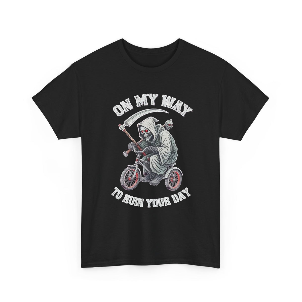 Grim Reaper | On My Way To Ruin Your Day T-Shirt Men's Graphic T Shirt