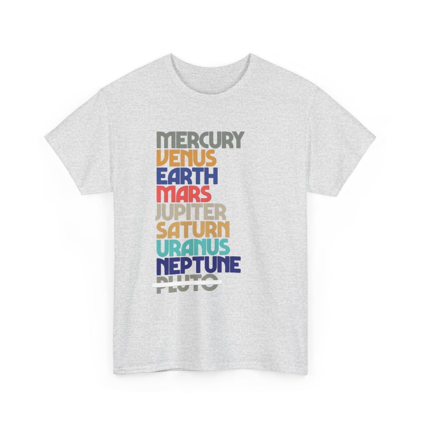 Planets Space Graphic T Shirt NEW Adult Regular Sizing Tee