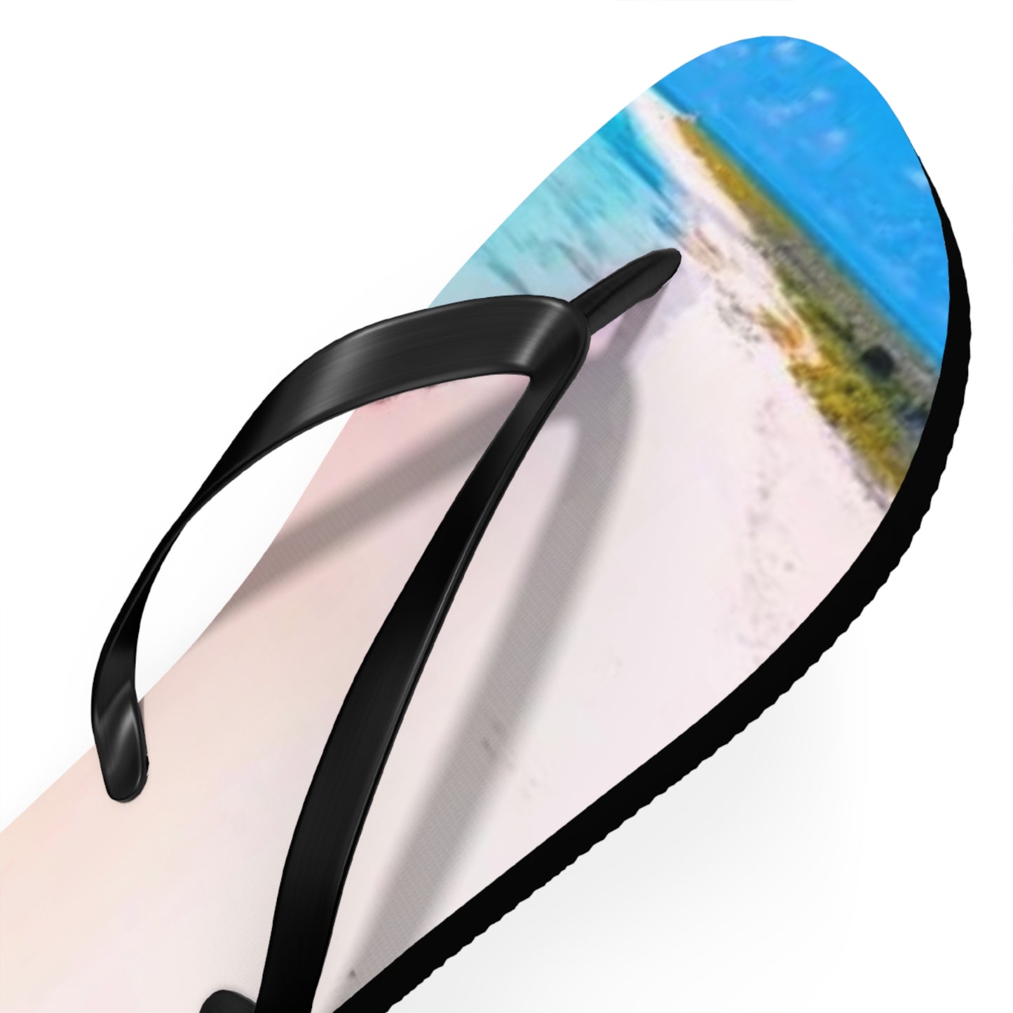 Ocean Beach Graphic Flip Flops, Sandals Slides, Summer Footwear, Brand New