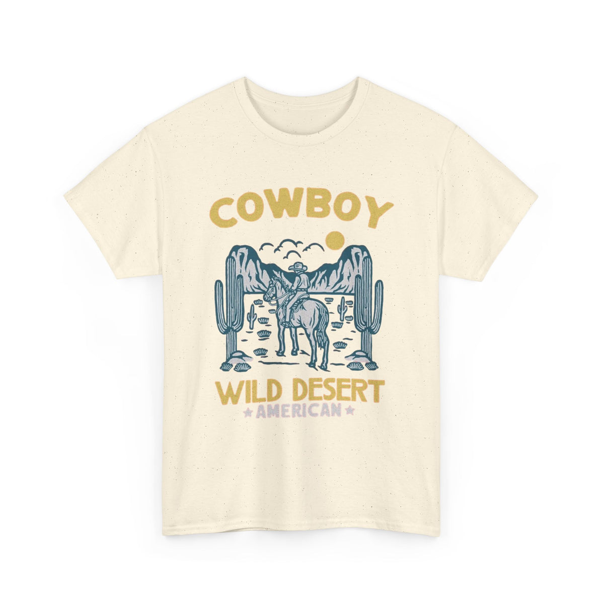 Cowboy Wild Desert American Western Graphic T-Shirt Men's Graphic Tee