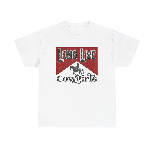 Cowgirls Shirt molboro art girly cute vintage country Unisex Heavy Cotton Tee