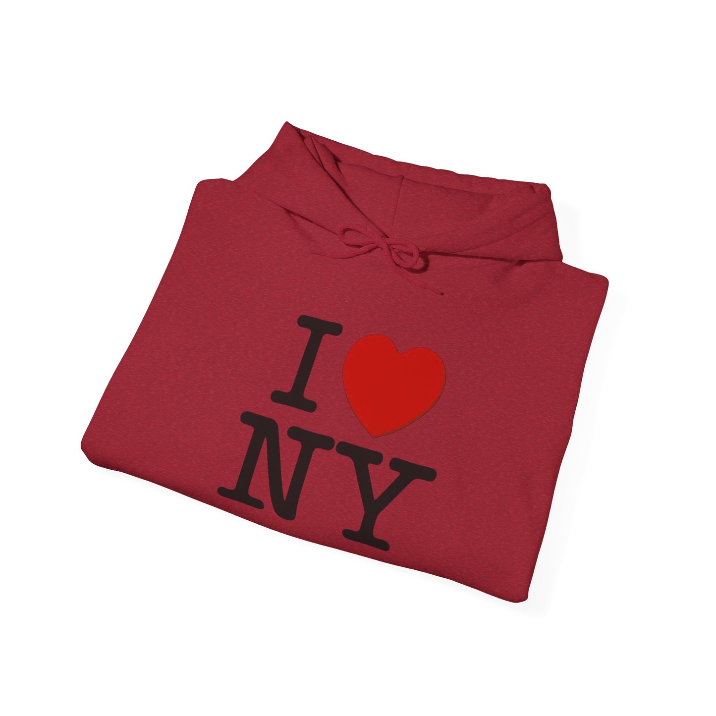 I Love New York Vintage Graphic Hoodie Unisex Heavy Blend™ Hooded Sweatshirt