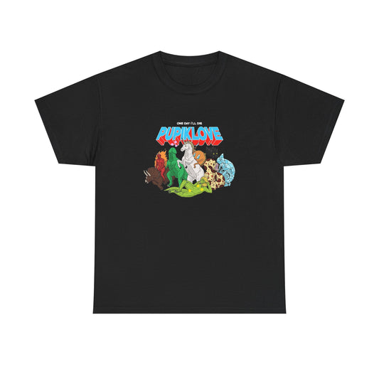 Pupiklove Vintage Cartoon Graphic T-Shirt Unisex Heavy Cotton Tee