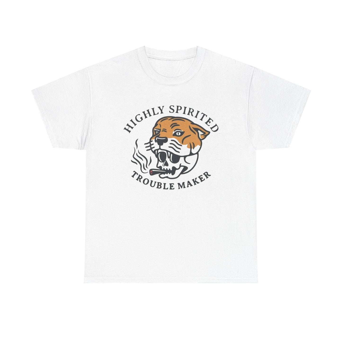 Highly Spirited Trouble Maker Graphic T Shirt NEW ADULT TEE VINTAGE