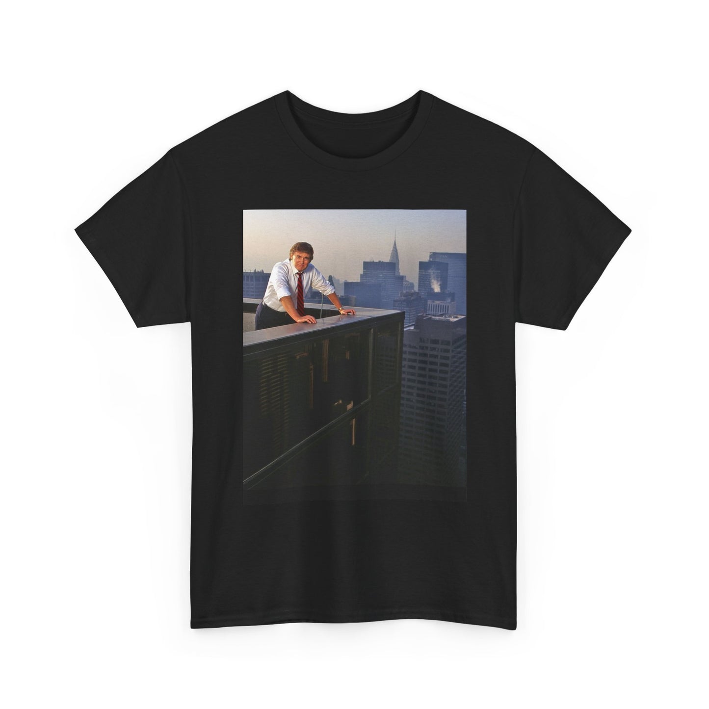 Trump Skyline Graphic T Shirt Retro 90s Unisex Heavy Cotton Tee