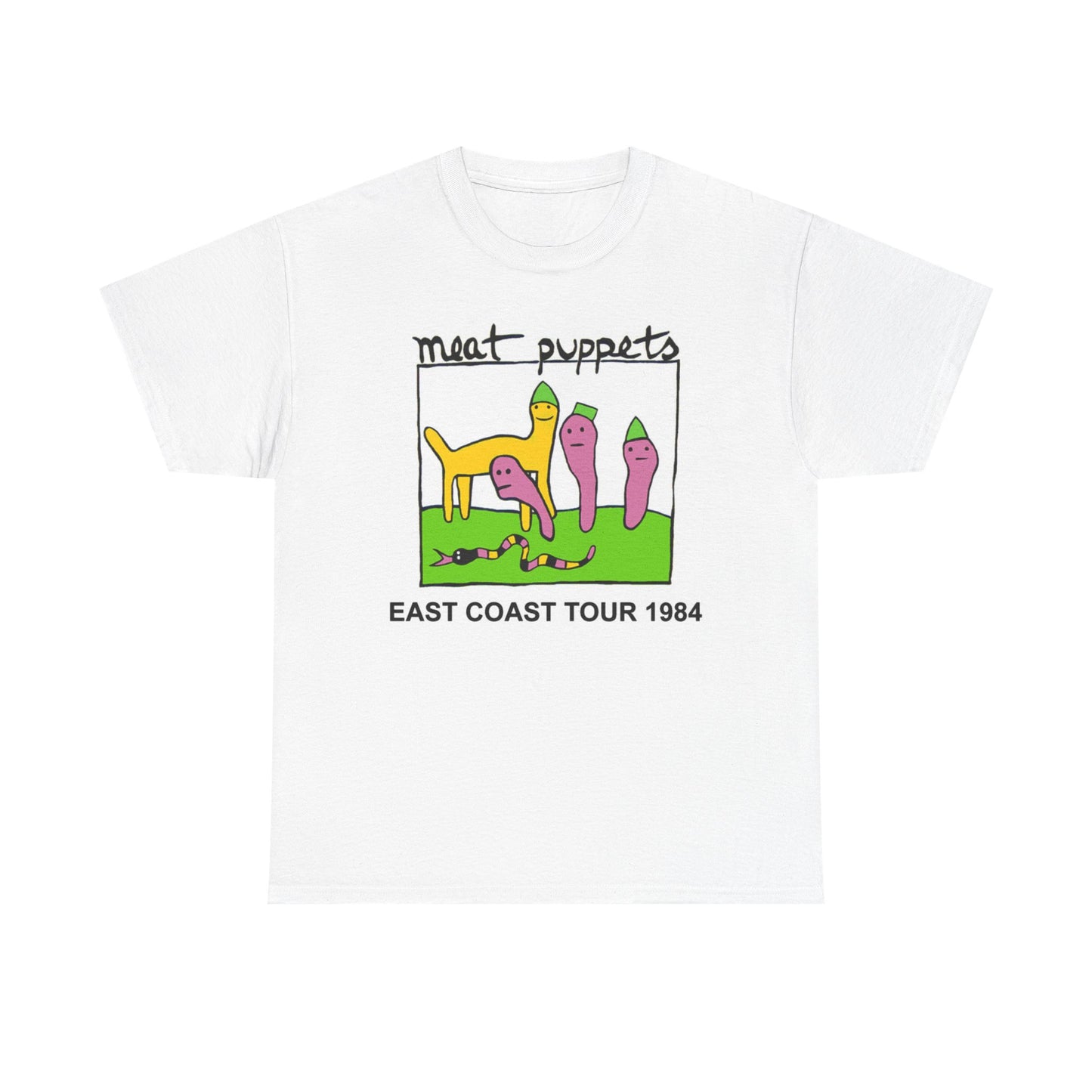 Meat Puppets East Coast Tour Graphic T Shirt Unisex Heavy Cotton Tee BRAND NEW