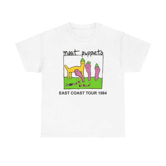 Meat Puppets East Coast Tour Graphic T Shirt Unisex Heavy Cotton Tee BRAND NEW