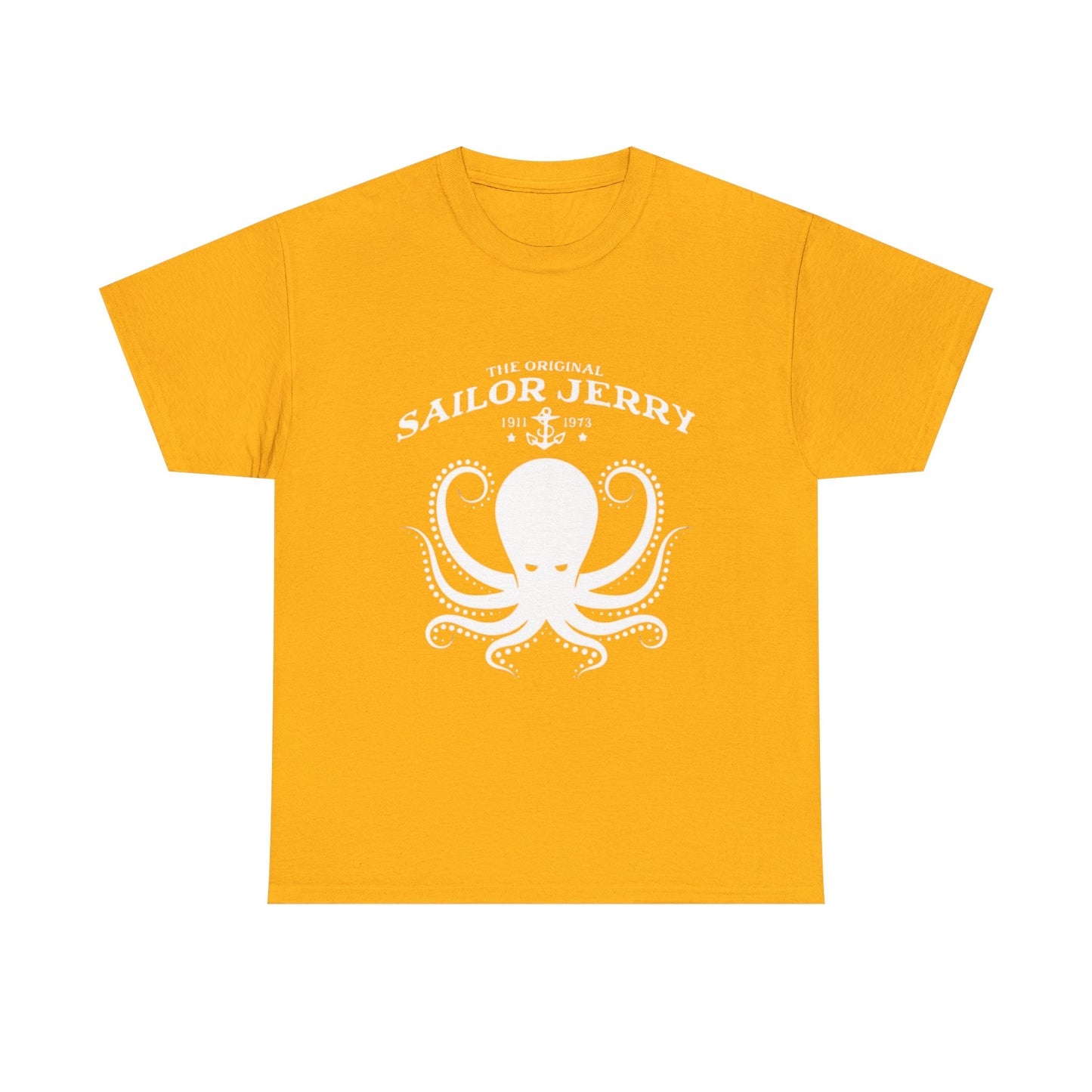 Sailor Jerry T-shirt vintage tattoo navy art retro Hawaii Heavy Cotton Tee