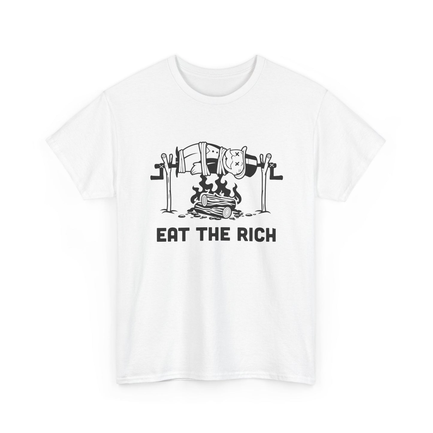 Eat The Rich Graphic T Shirt Unisex Heavy Cotton Tee
