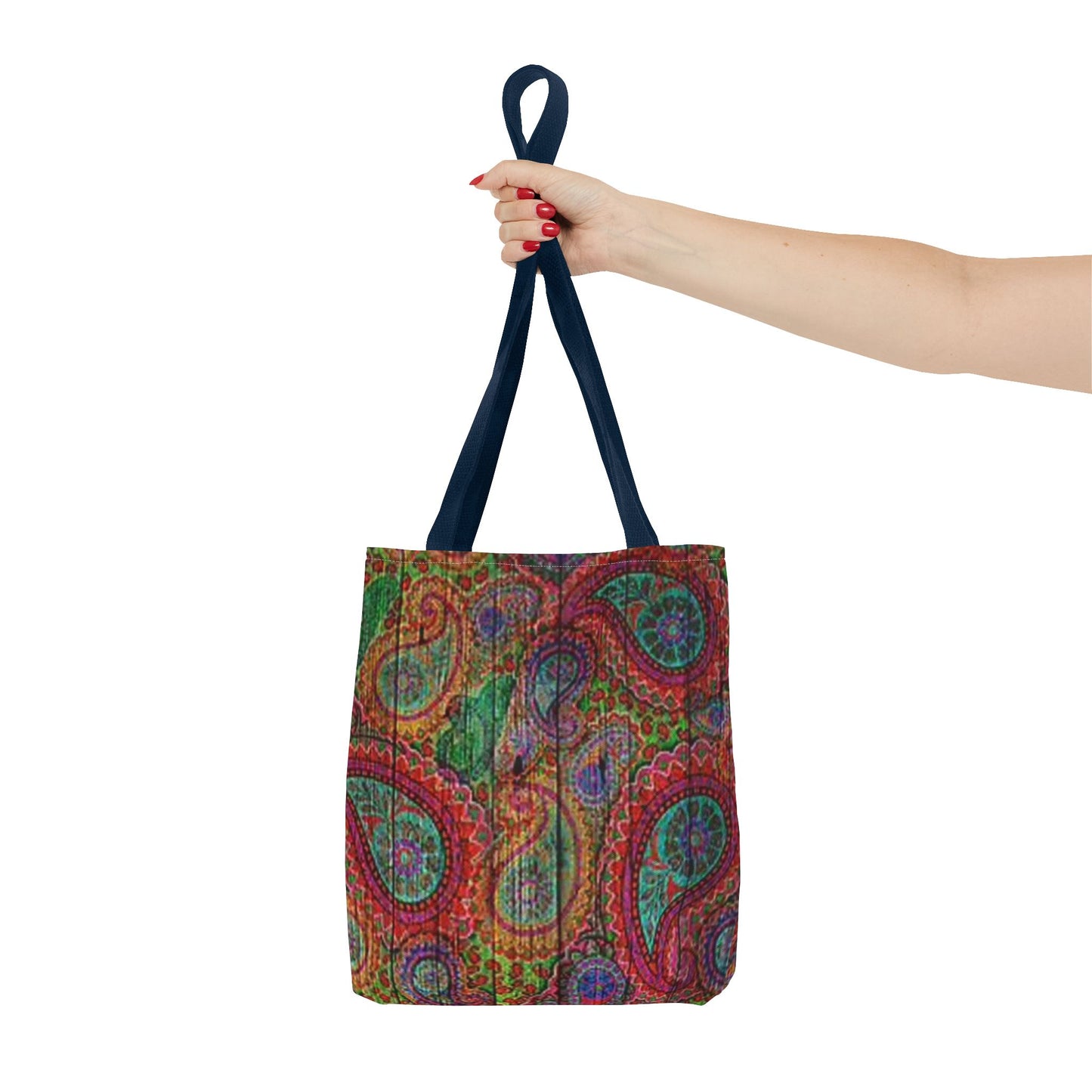 Red Multi Paisley  Color BRAND NEW MODERN Tote Bag (AOP)