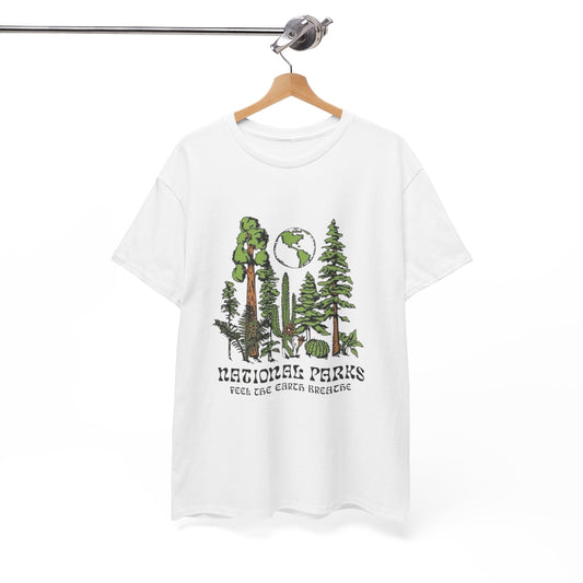 Feel The Earth Breath Graphic T Shirt Heavy Cotton Tee NEW ADULT UNISEX