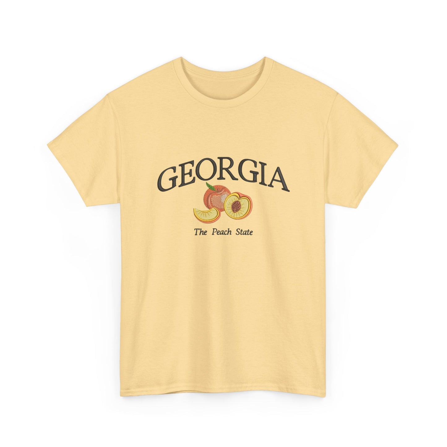 Georgia The Peach State Graphic T Shirt NEW Unisex Heavy Cotton Tee