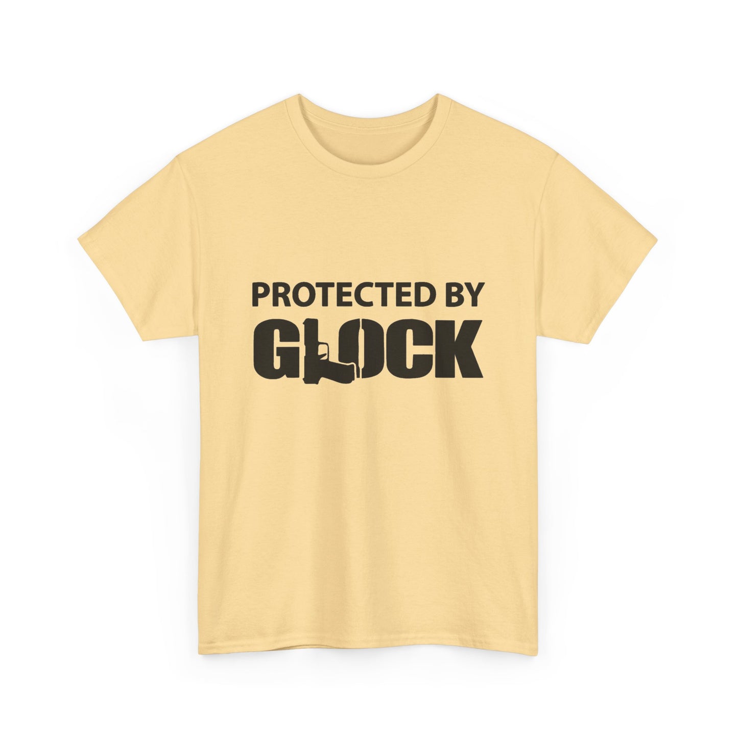 Protected By Glock Graphic T Shirt Unisex Heavy Cotton Tee NEW