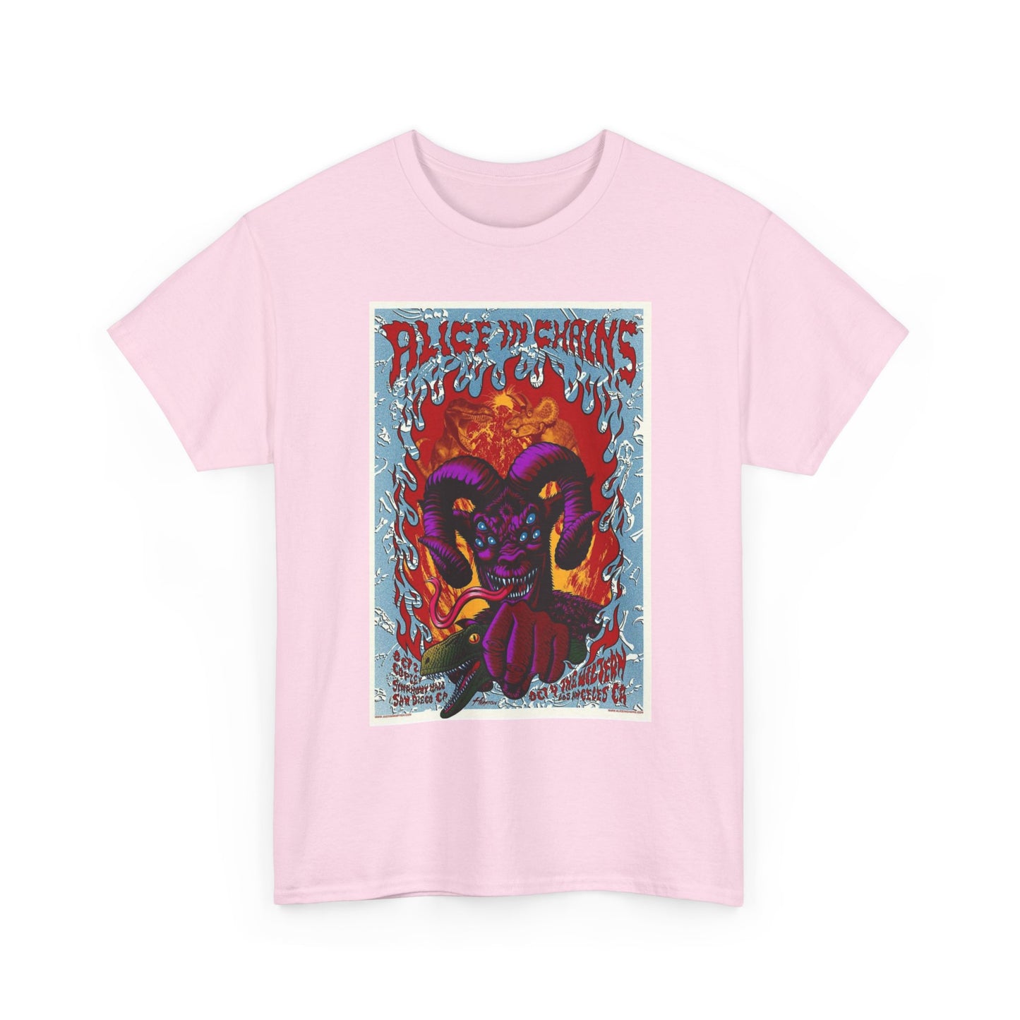 Alice In Chains Rock Band T Shirt Merch Poster Unisex Heavy Cotton Tee