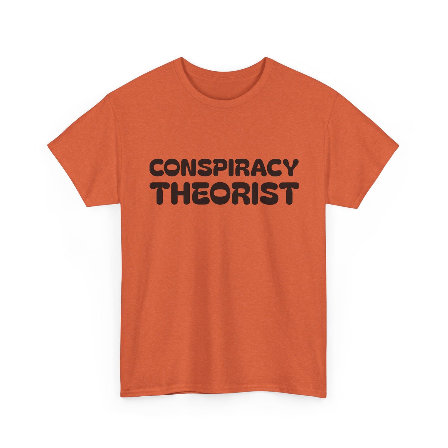 Conspiracy Theorist Funny Aliens UFO Graphic T Shirt Unisex Heavy Cotton Gift