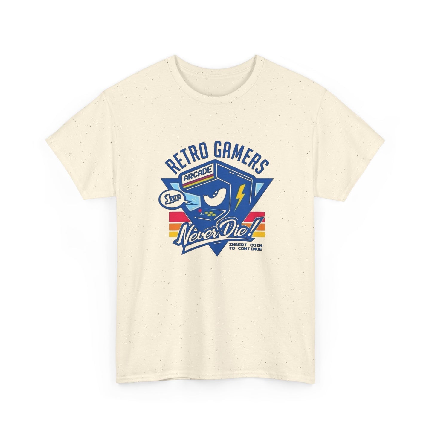 Retro Gamers Never Die Graphic T Shirt NEW Adult Regular Sizing Tee