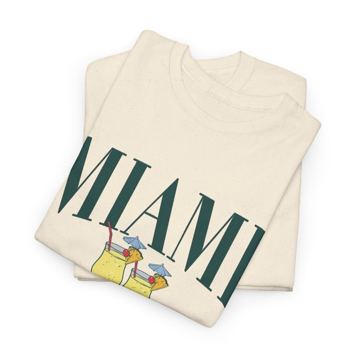 Miami Beach Social Club Graphic T Shirt Men's Vintage Heavy Cotton Tee