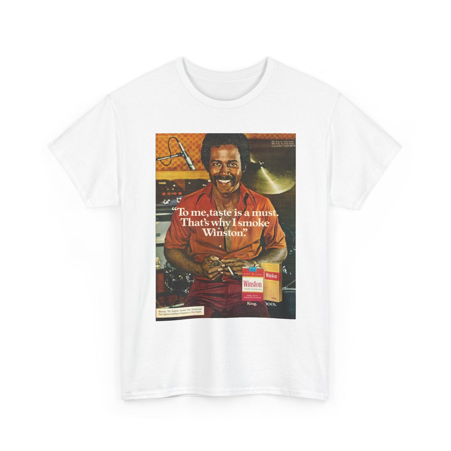 Winston Cigarettes Graphic T Shirt Vintage Art Retro Unisex Heavy Cotton Tee