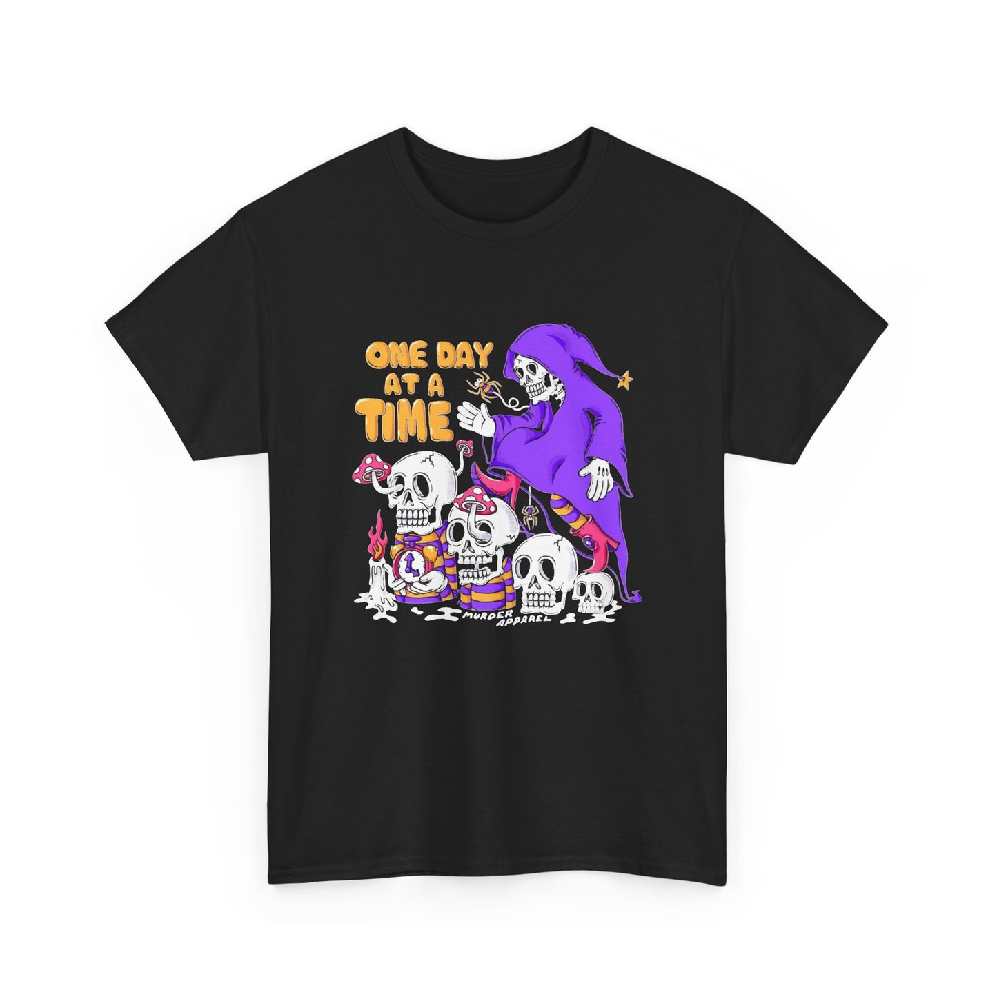 One Day At A Time Funny Graphic T Shirt NEW Unisex Heavy Cotton Tee