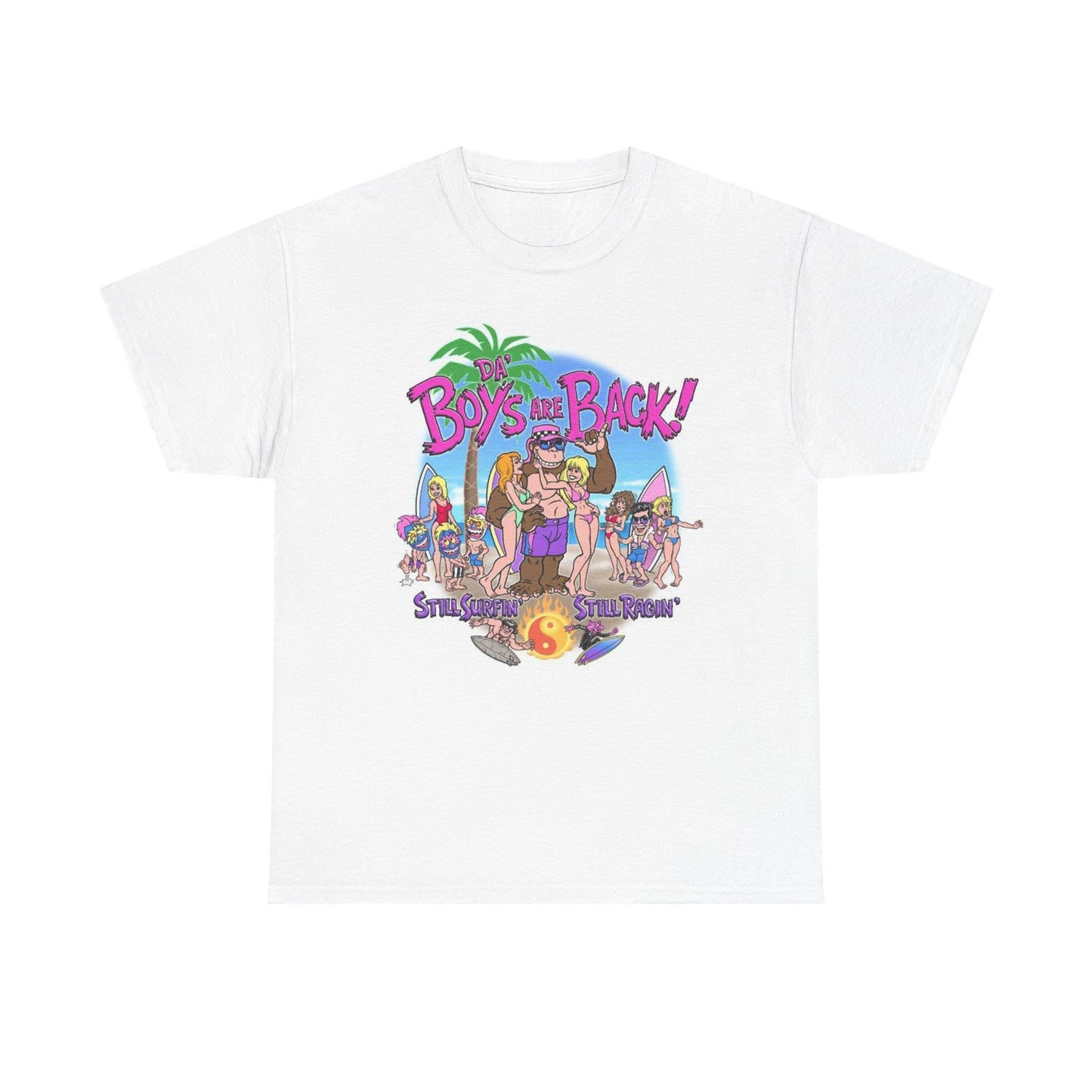 The Boys Are Back Graphic T Shirt Surf Club Unisex Heavy Cotton Tee