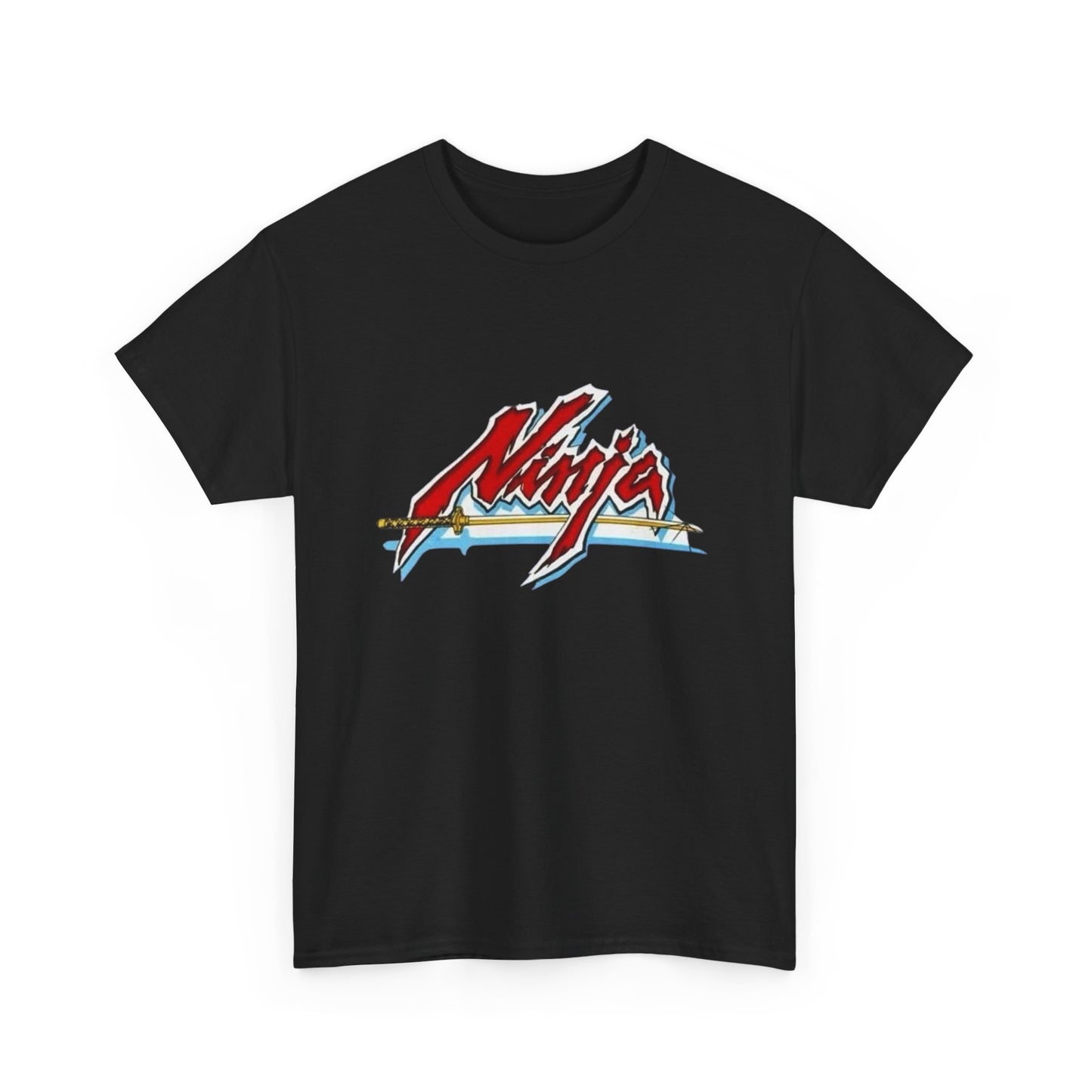 Ninja Samurai Sword Graphic T-Shirt Unisex Heavy Cotton Tee Gift NEW