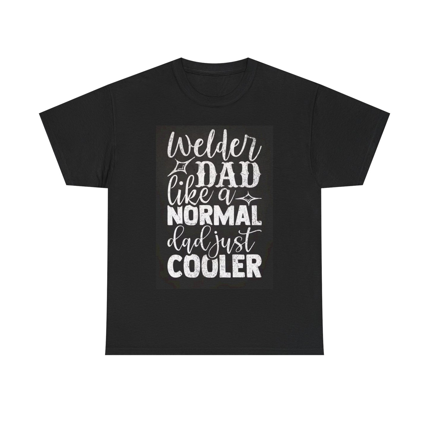 Welder Dad Tshirt Blue Collar Gift American USA Unisex Heavy Cotton Tee