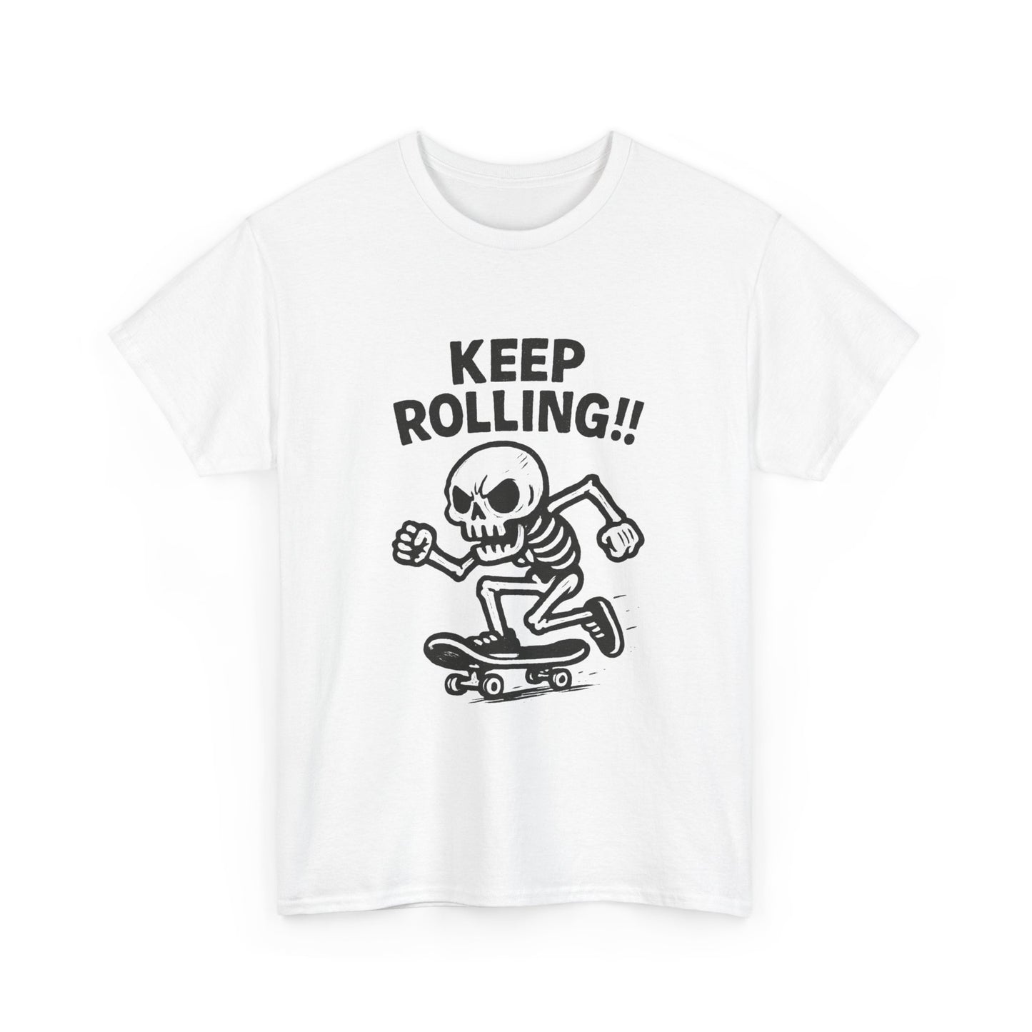 Keeping Rolling Skateboarding SB Graphic T-Shirt Comfy Cotton Tee Brand NEW