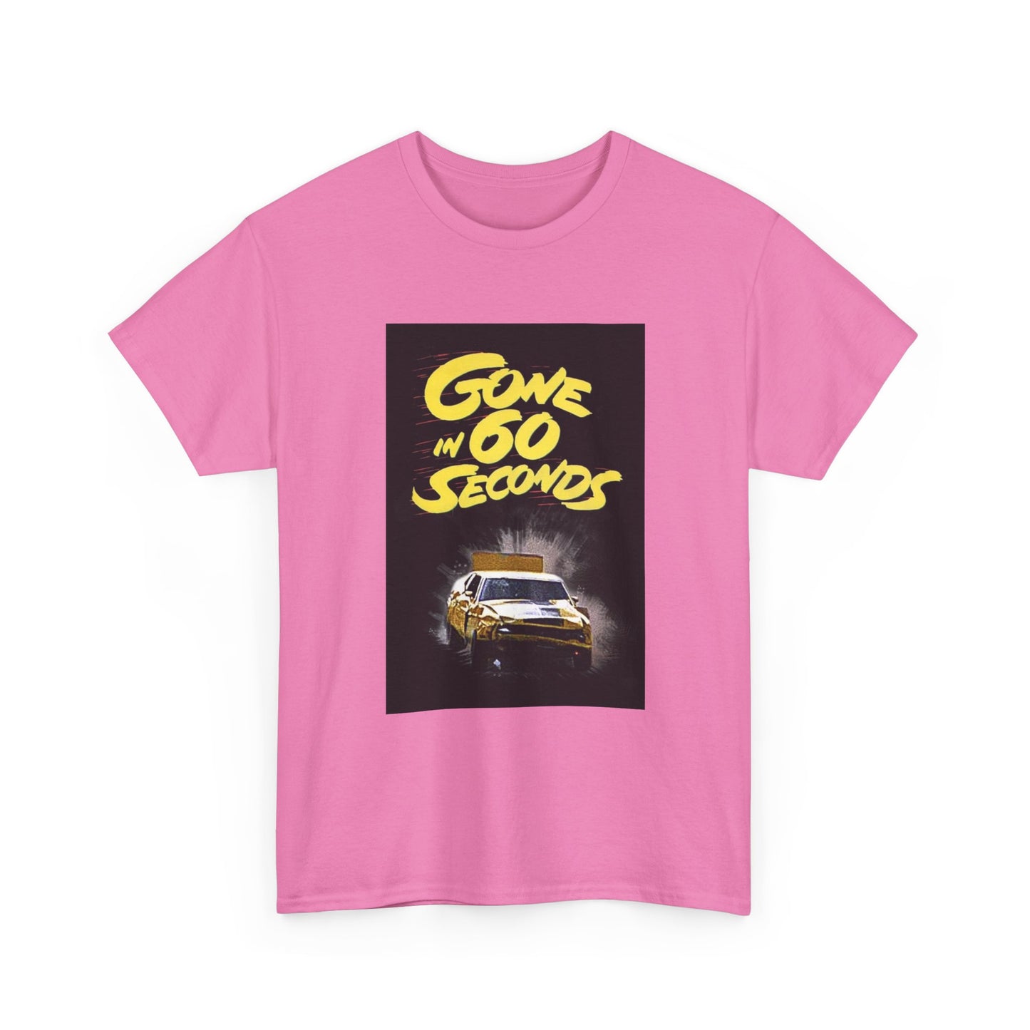 Gone in 60 Seconds Tshirt Vintage Ford Mustang Retro Poster Unisex Heavy Cotton