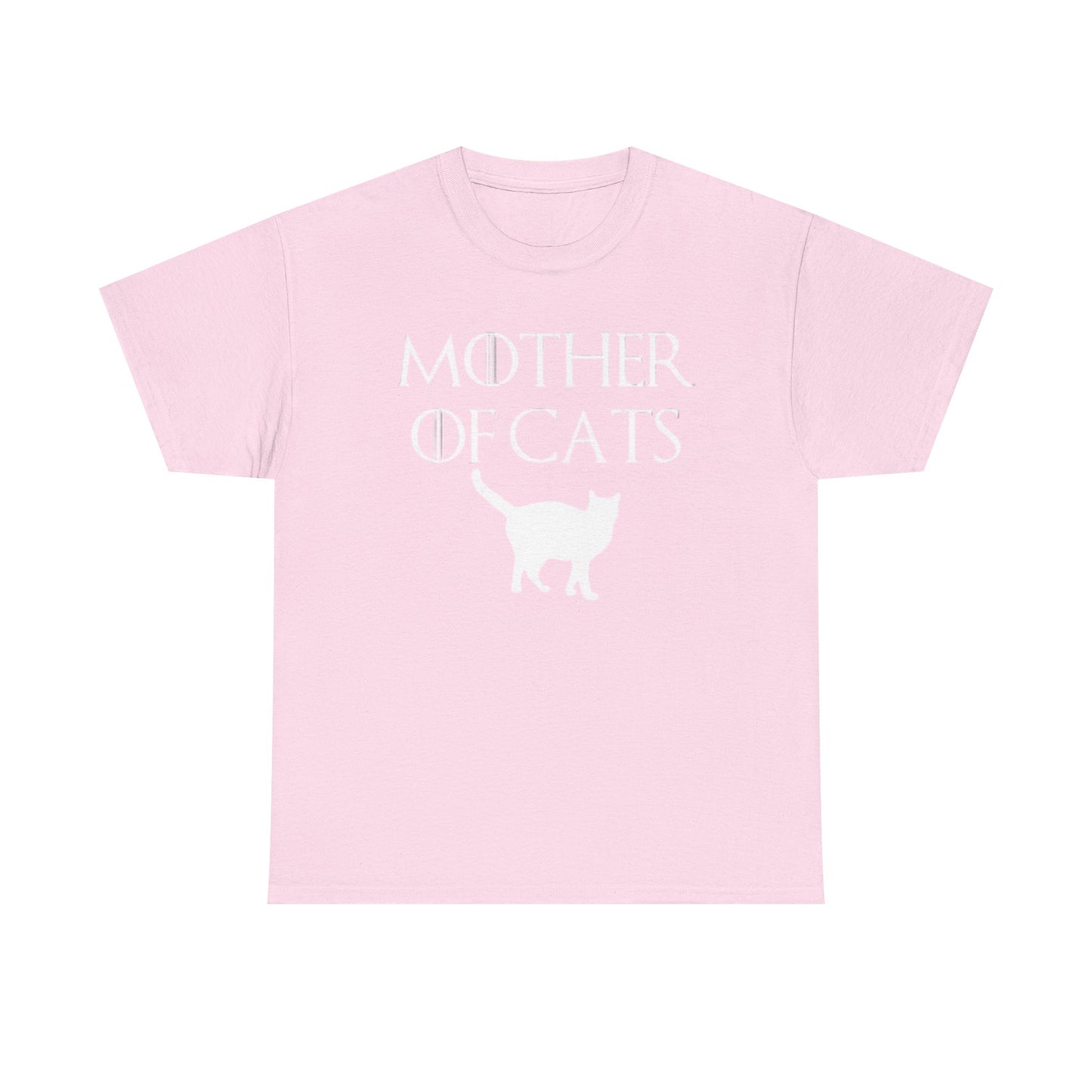 Mother Of Cats Funny Graphic T Shirt Cat Lover Kittens Unisex Heavy Cotton Tee