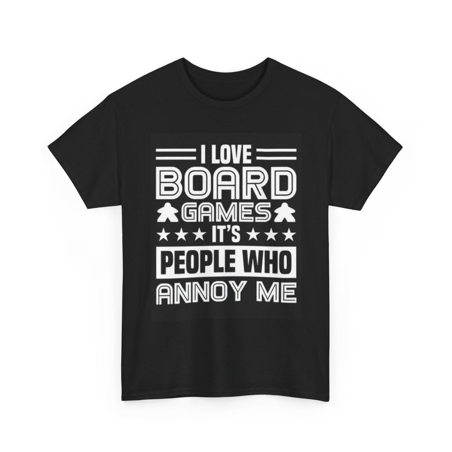 I Love Board Games Funny Graphic T Shirt Jokes Gift Unisex Heavy Cotton Tee