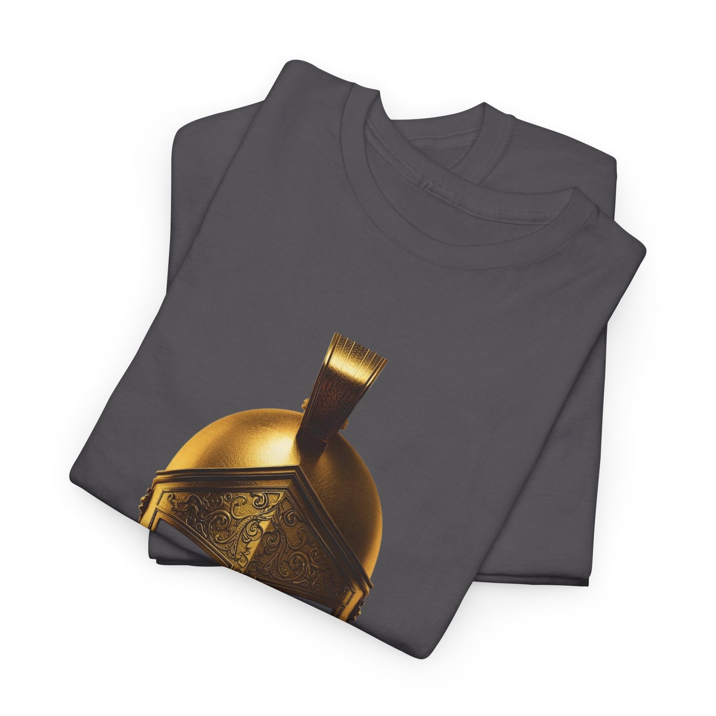 Spartan Warrior Helmet Graphic T Shirt Unisex Heavy Cotton Tee