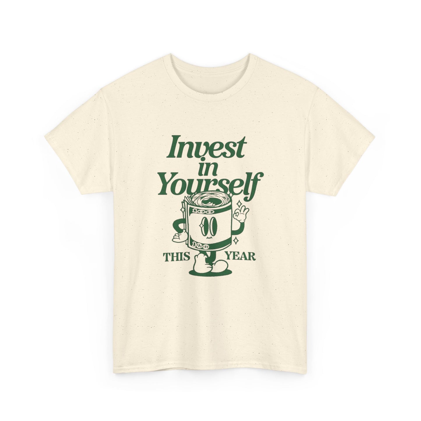 Invest In Yourself This Year Graphic T Shirt NEW Unisex Heavy Cotton Tee