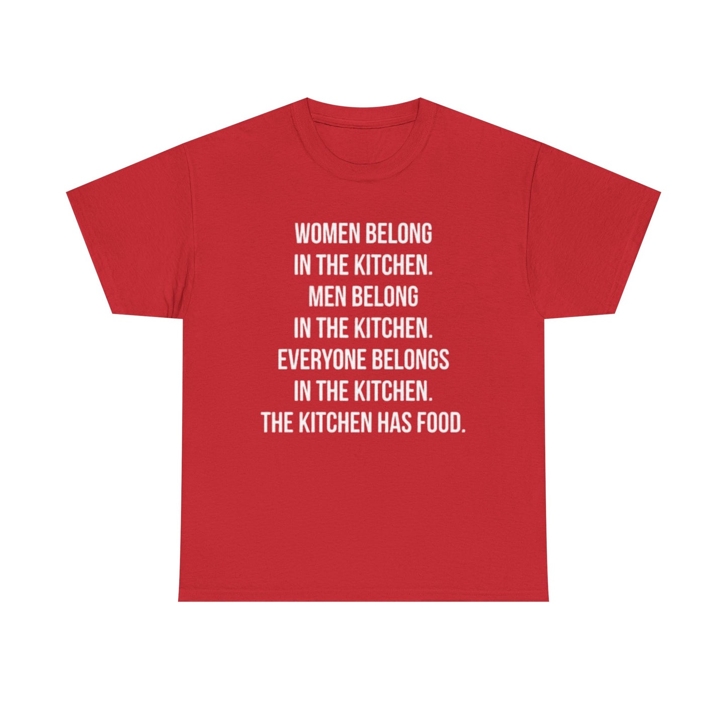 Everyone Belongs In The Kitchen Funny T Shirt Graphic Men And Women Unisex Chef